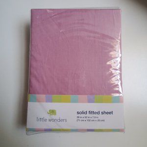 ⭐ Little Wonders - Solid Fitted Crib Sheet ⭐